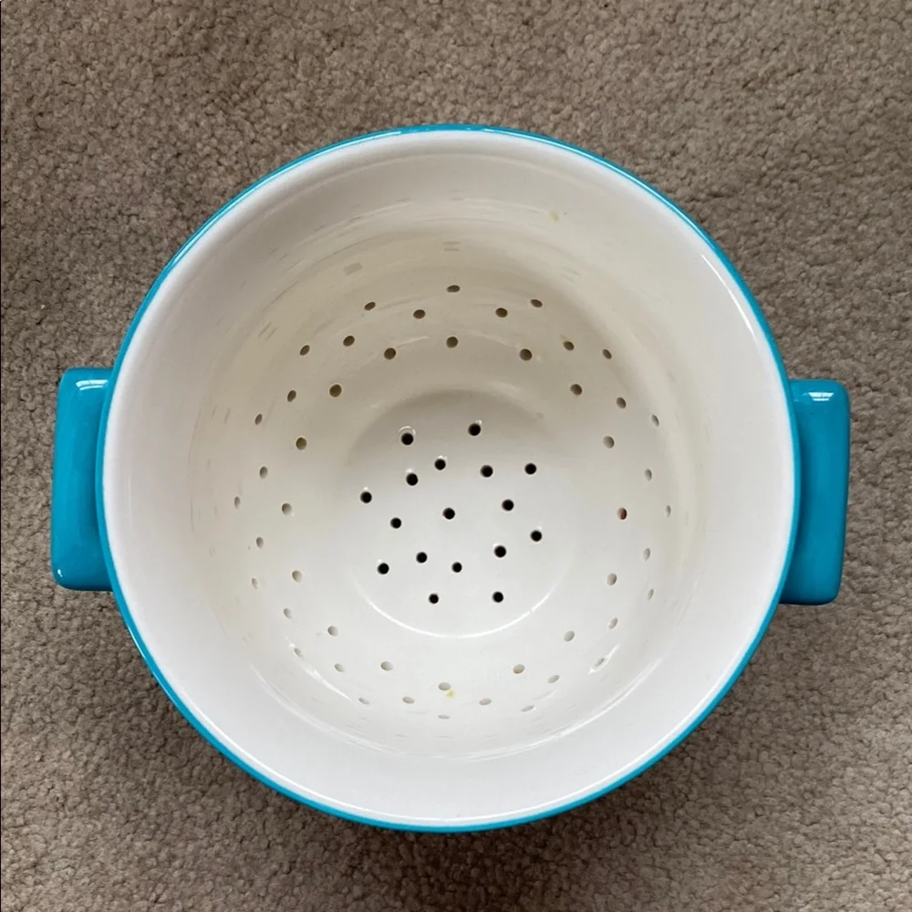 Floral Colander with Plate The Pioneer Woman